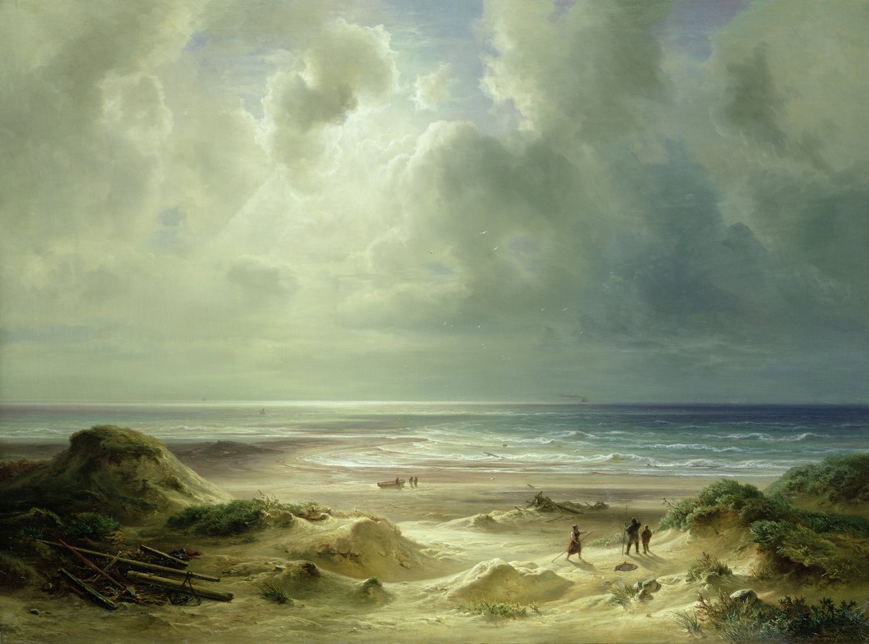 Dune vid Hegoland, Stilla havet av Carl Morgenstern