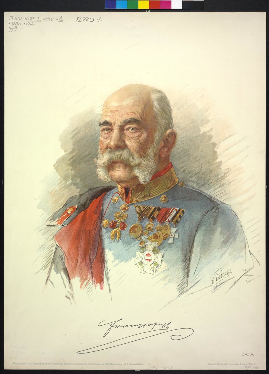 Kejsare av Österrike Franz Joseph I av Carl Pietzner