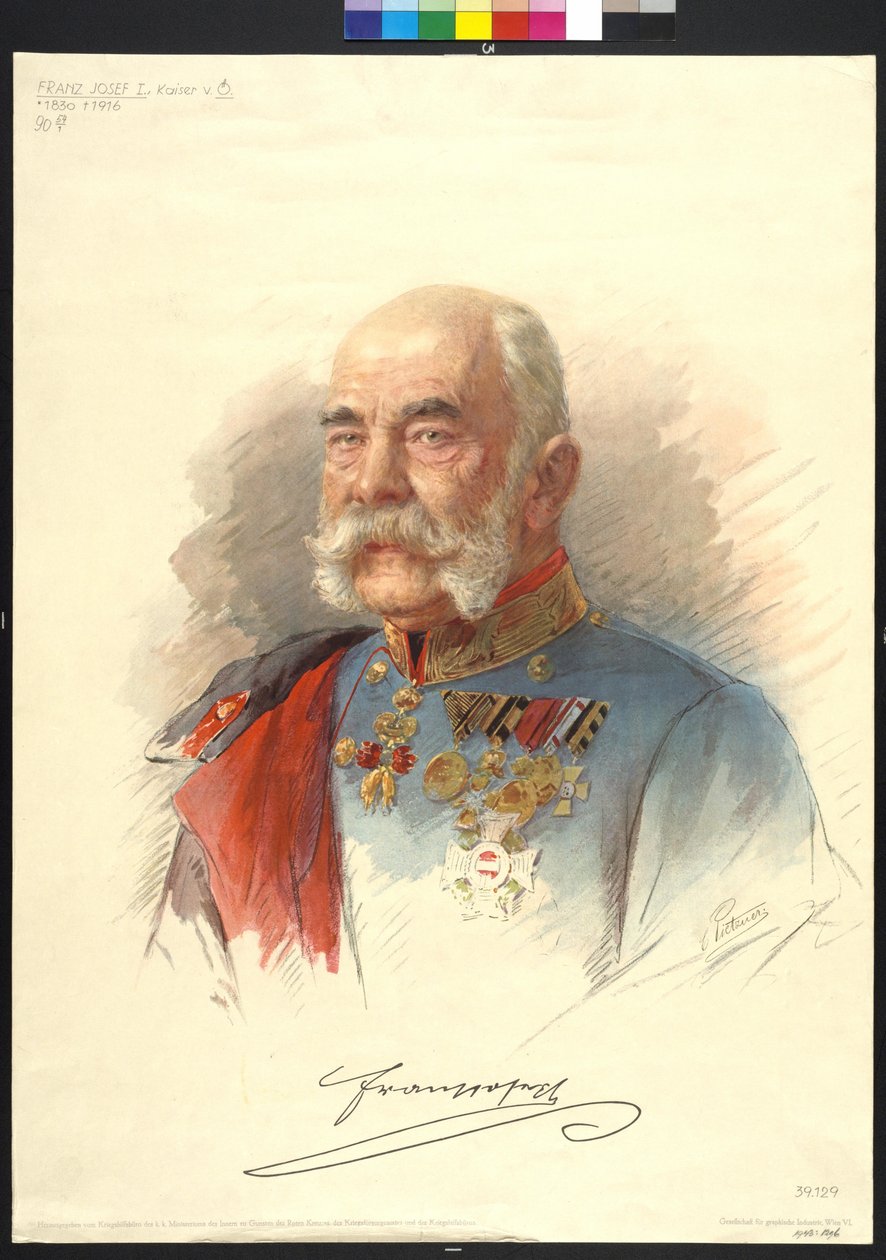 Kejsare av Österrike Franz Joseph I av Carl Pietzner