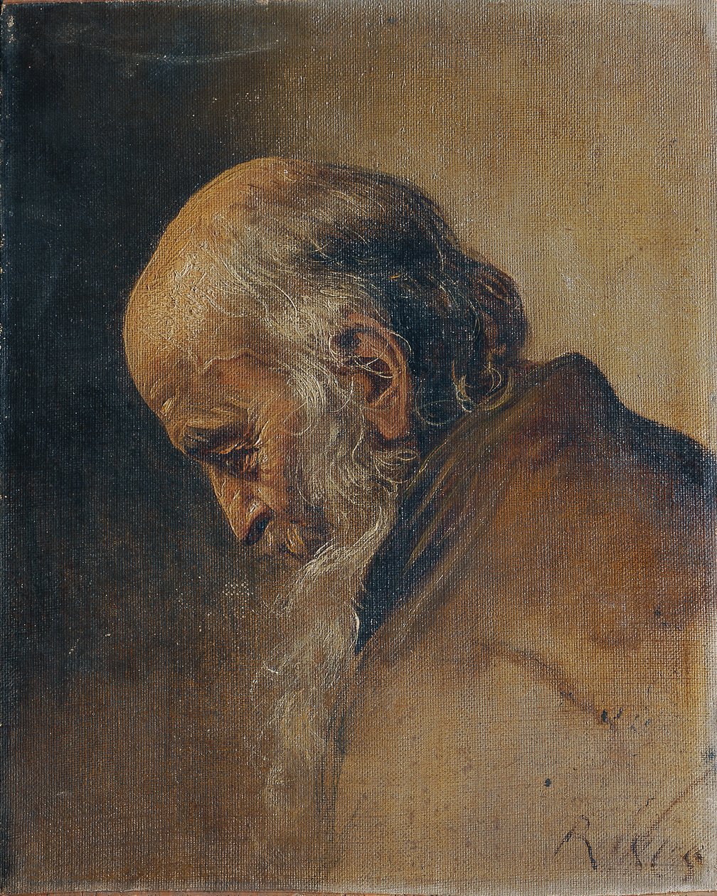 Studie av en gammal man av Carl Rahl