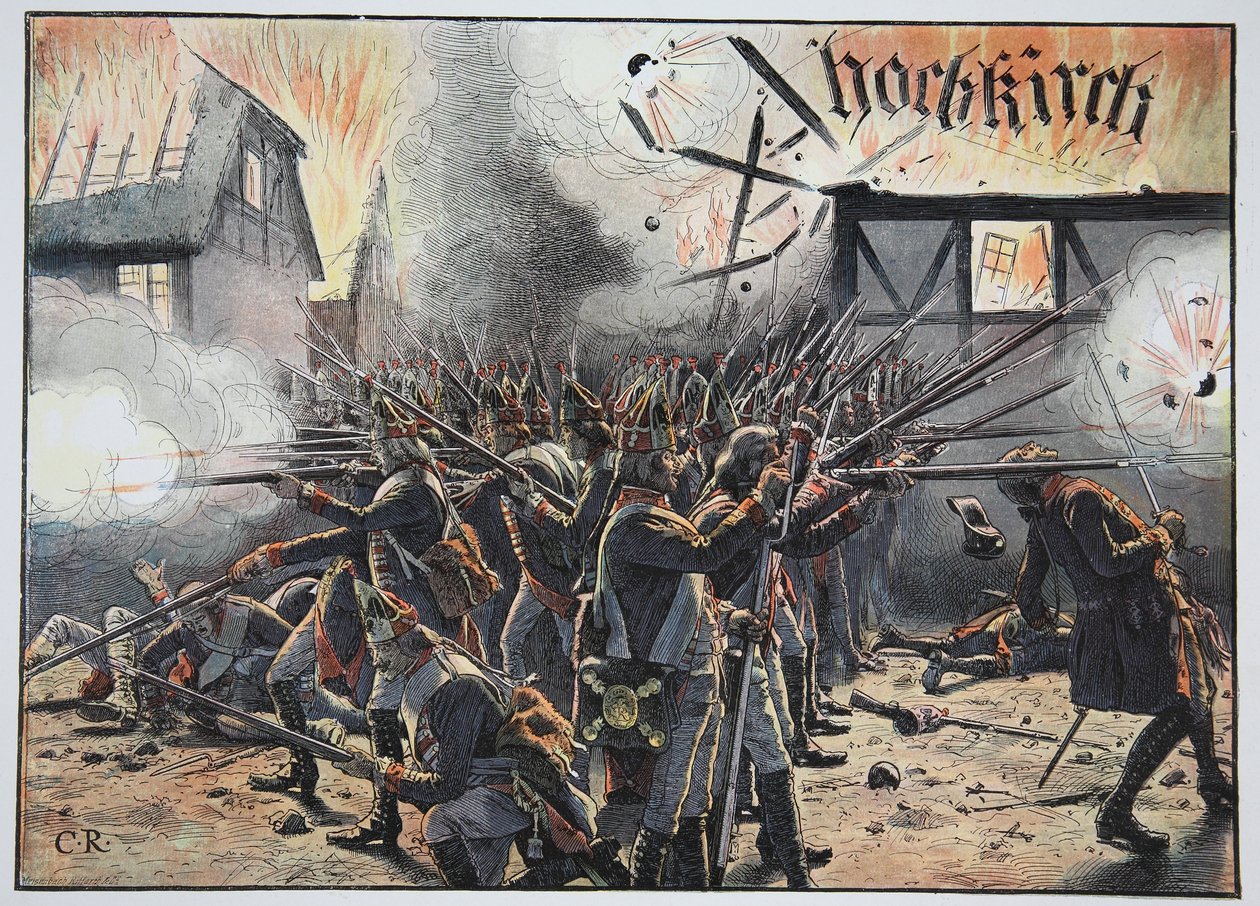 Natt som faller i Hochkirch, augusti 1758 av Carl Röchling