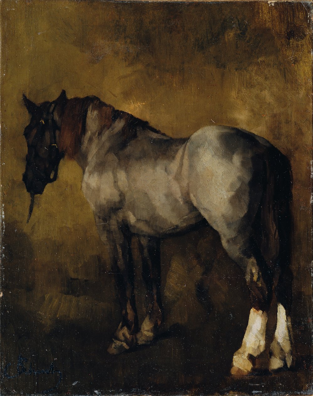 häststudier av Carl Schuch