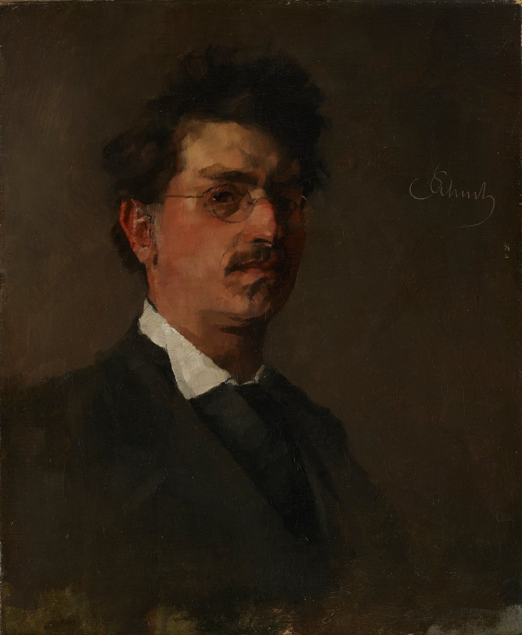 självporträtt av Carl Schuch