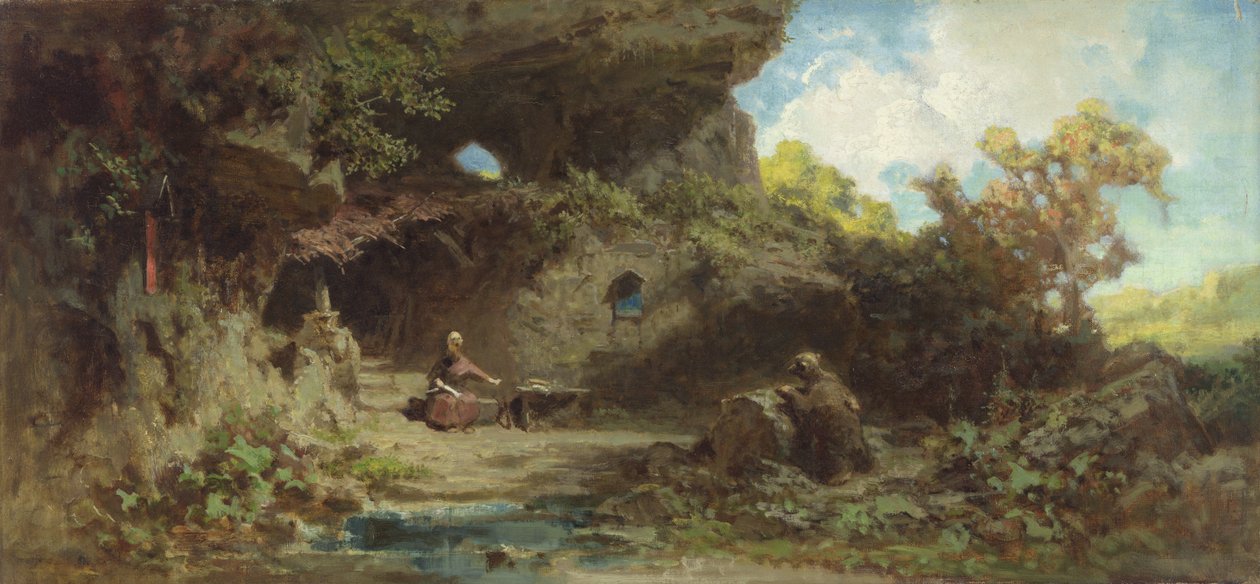 En eremit i bergen av Carl Spitzweg