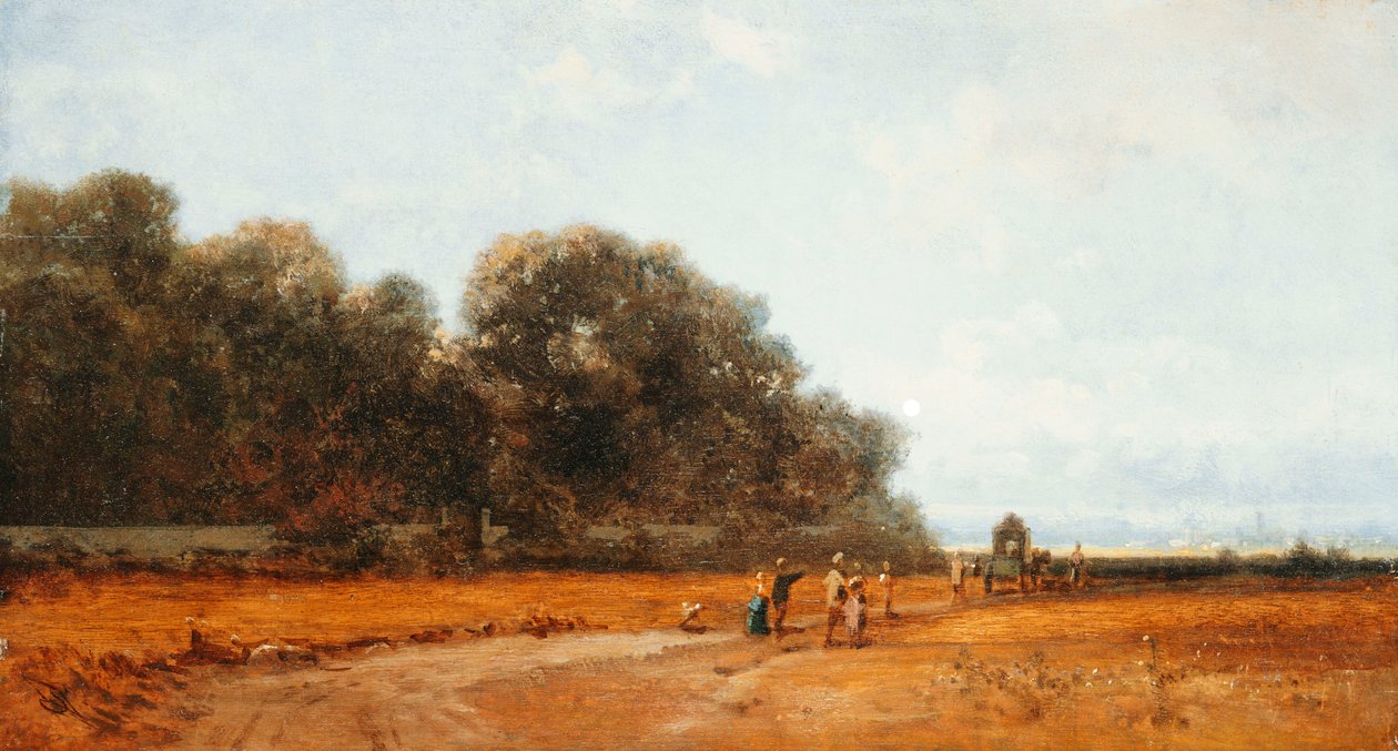 I Nymphenburger Park, München av Carl Spitzweg