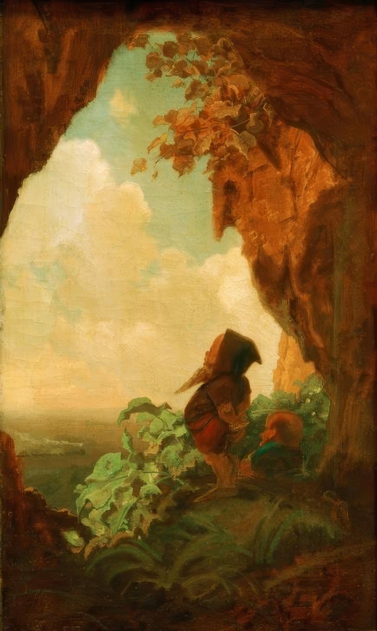 Bergmännchen, eller den första järnvägen av Carl Spitzweg