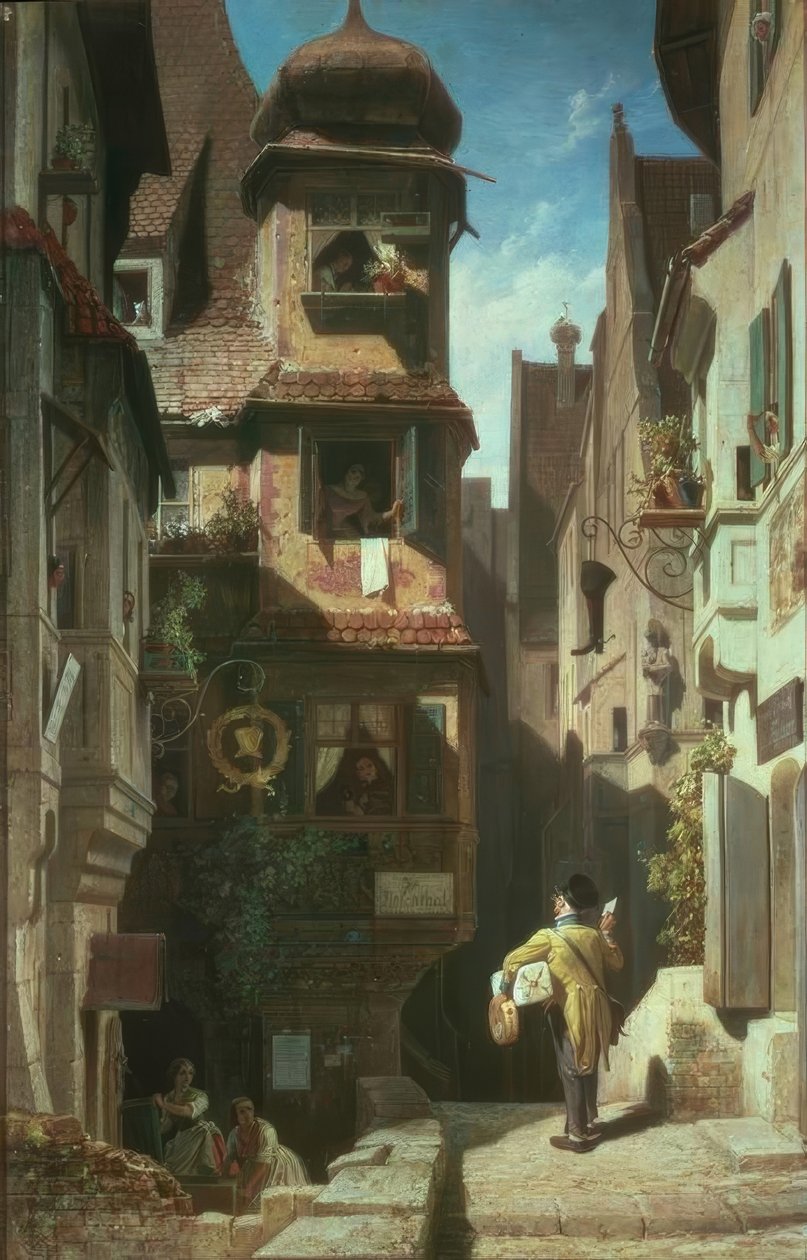 Brevbäraren i Rosental av Carl Spitzweg