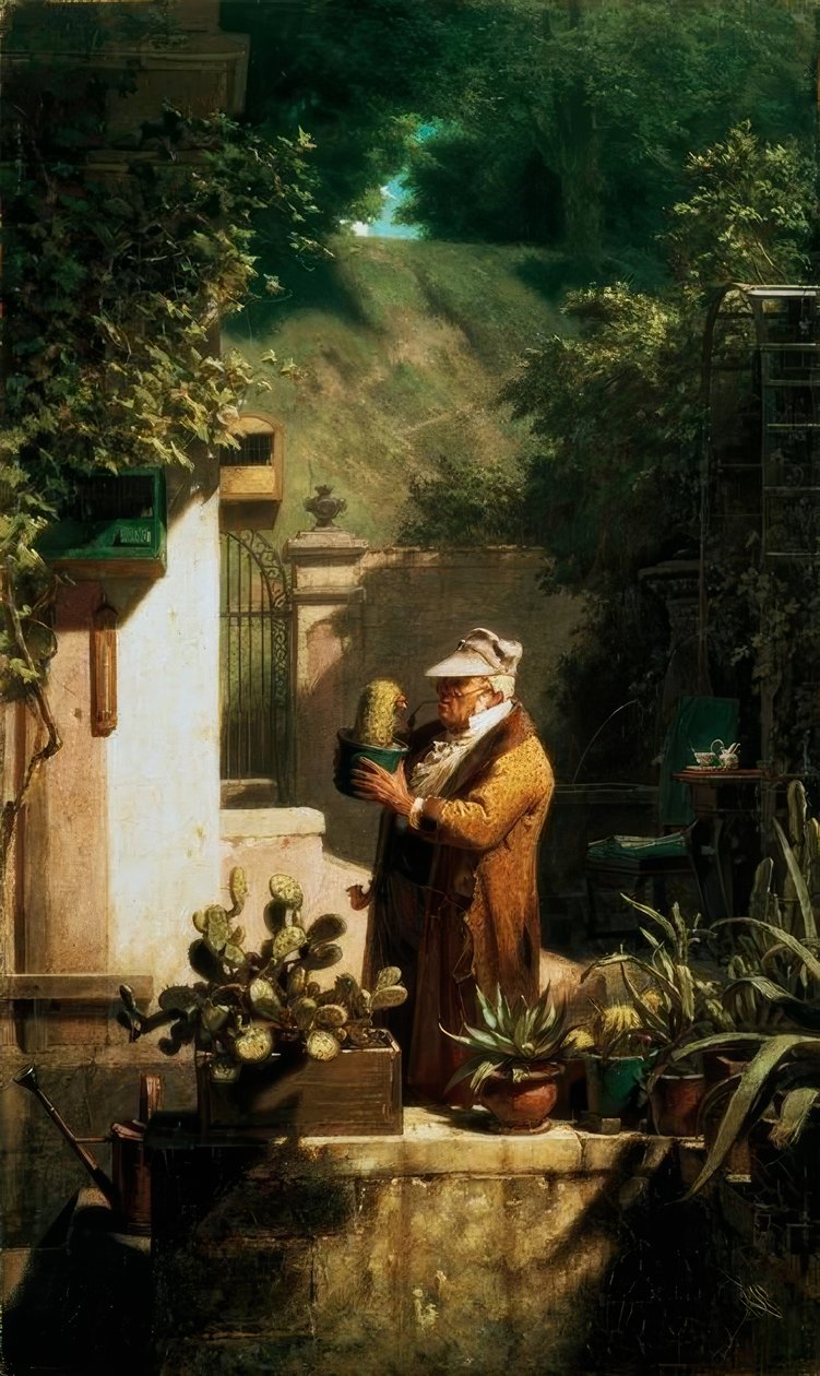 Kaktuskompisen av Carl Spitzweg