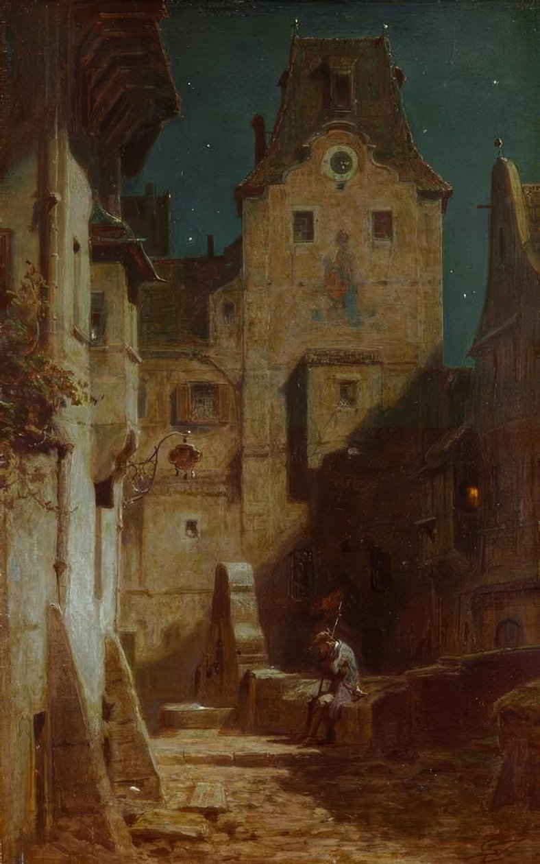 Nattvakten somnade av Carl Spitzweg