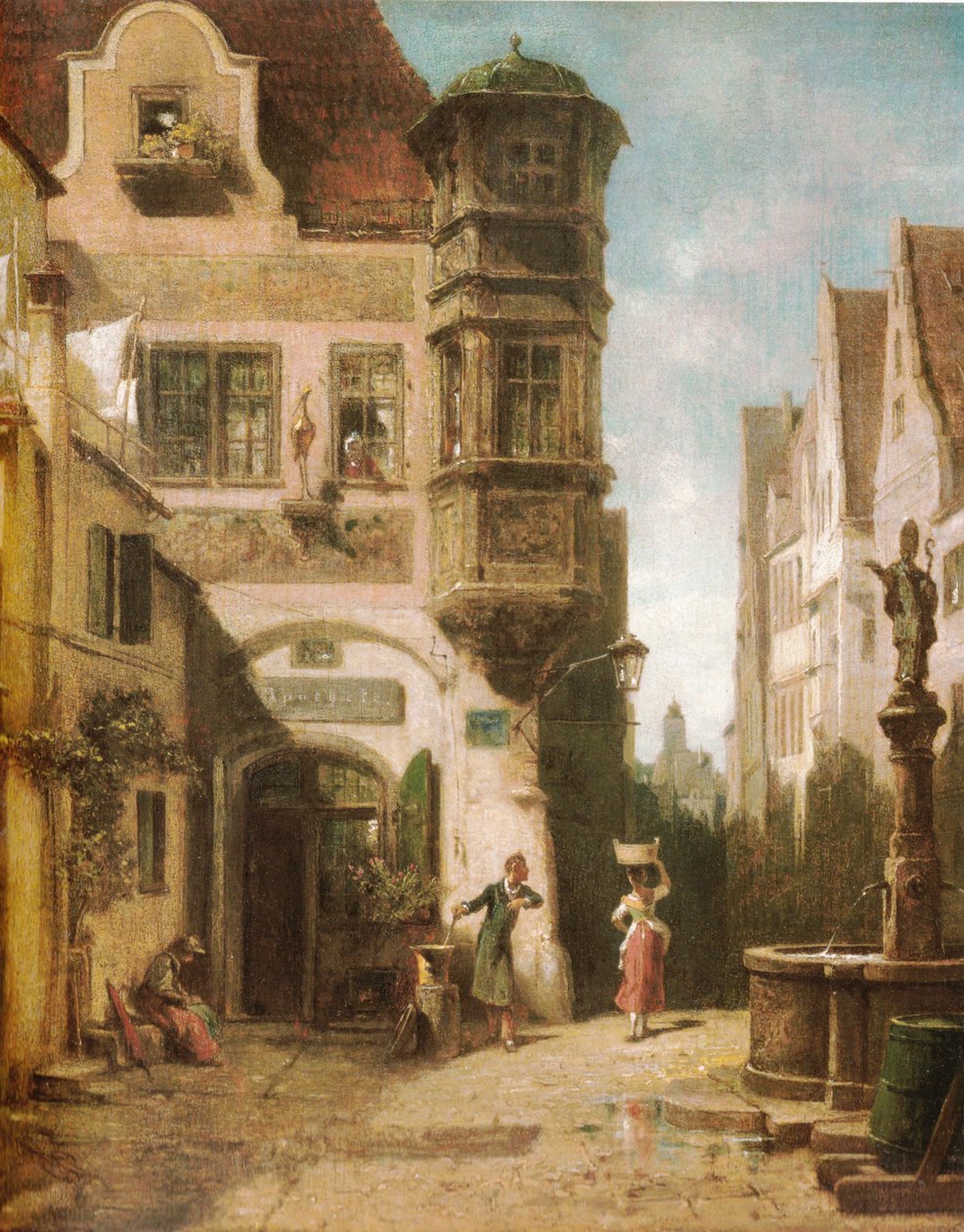 Der verliebte Provisor av Carl Spitzweg