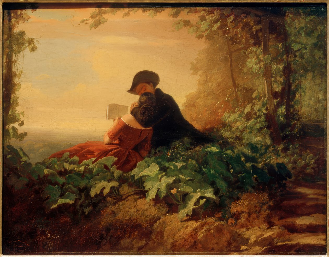 Handledningslektionen av Carl Spitzweg