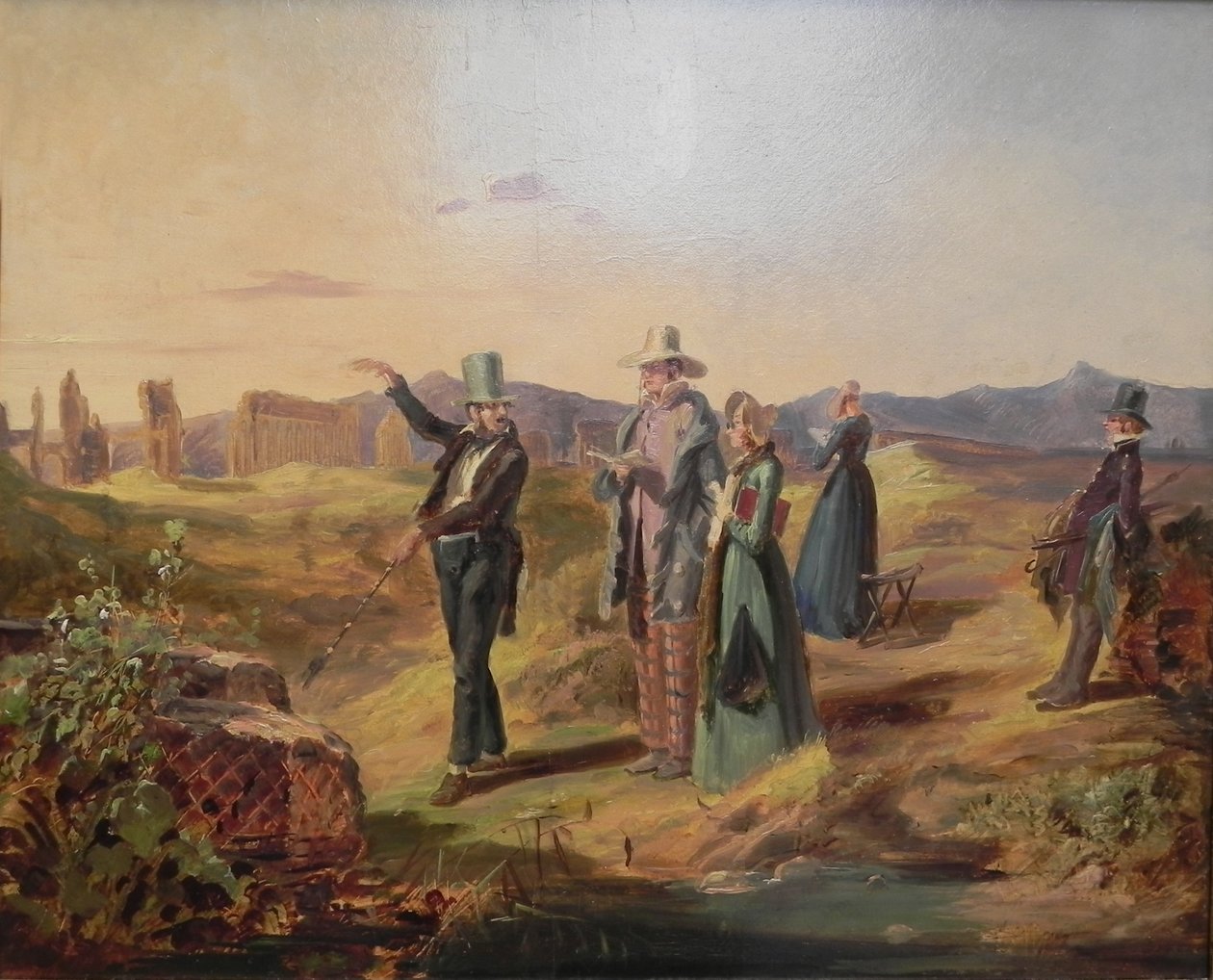 English Tourists in Campagna av Carl Spitzweg