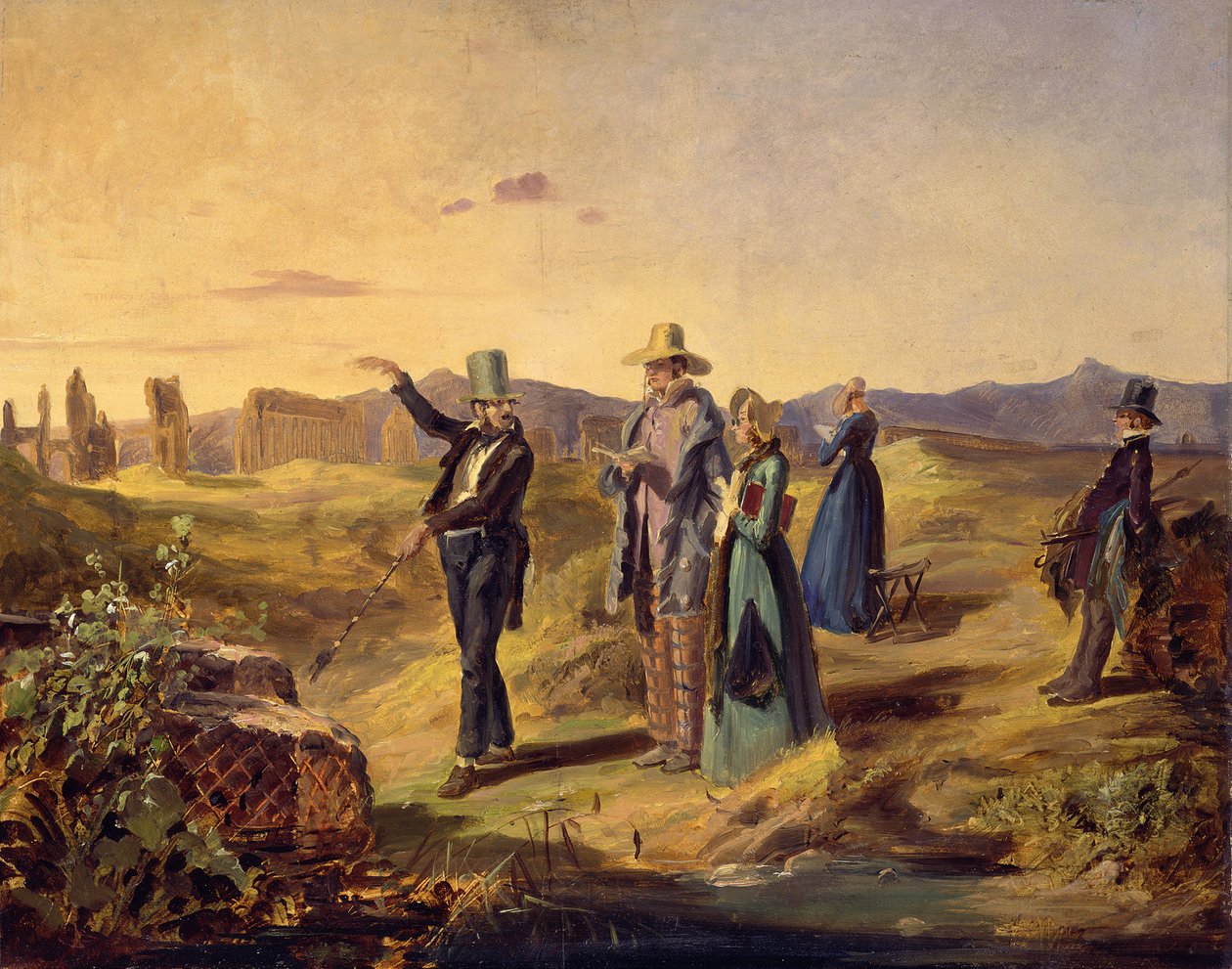 Engelsmän i Campagna, ca 1835. av Carl Spitzweg