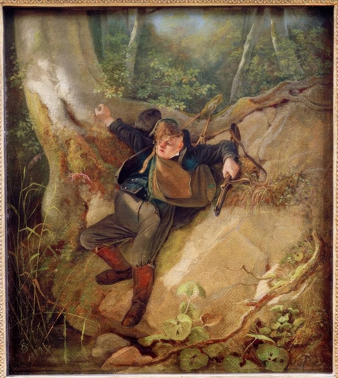 Jaktolycka av Carl Spitzweg