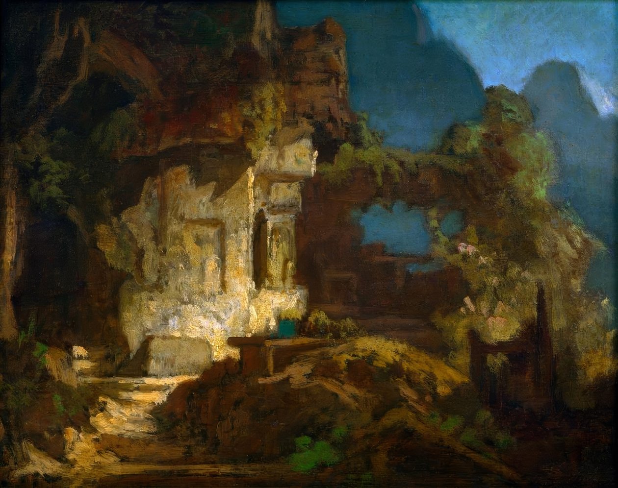 Kapell på klippan av Carl Spitzweg