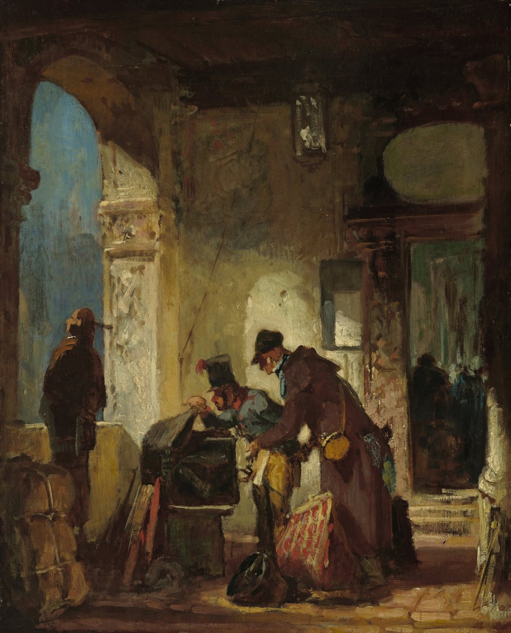 Påvlig tullrevision av Carl Spitzweg