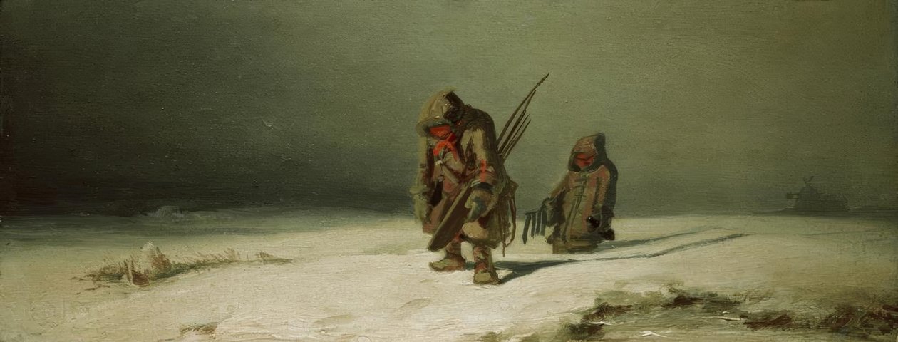 Polargegend (Eskimåerna) av Carl Spitzweg