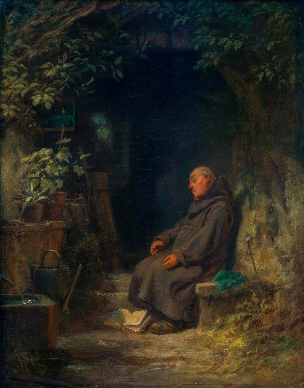 Sova gammal eremit av Carl Spitzweg
