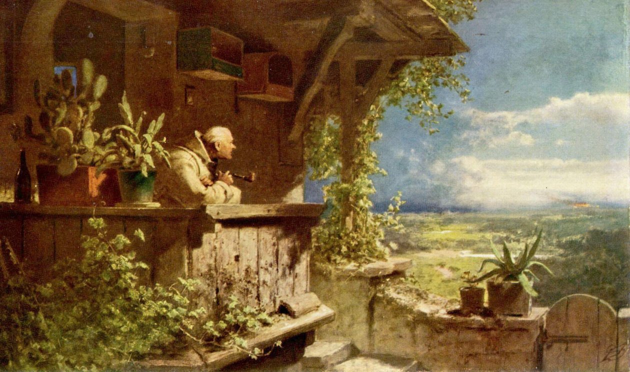 Verdächtiger Rauch av Carl Spitzweg