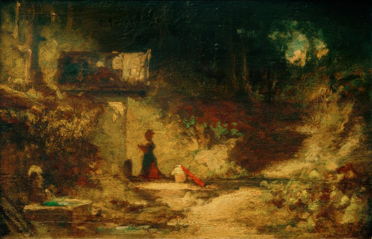 Framför skogens kapell av Carl Spitzweg
