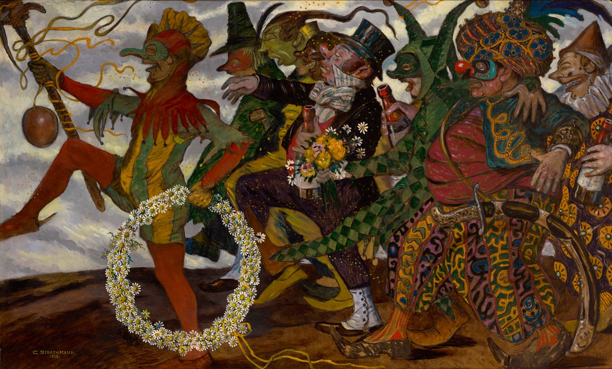 Karnevalsparad (maskerad) av Carl Strathmann