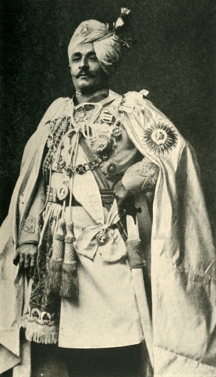 Sir Pertab Singh, sent 1800-tal, c1920. av Carl Vandyk
