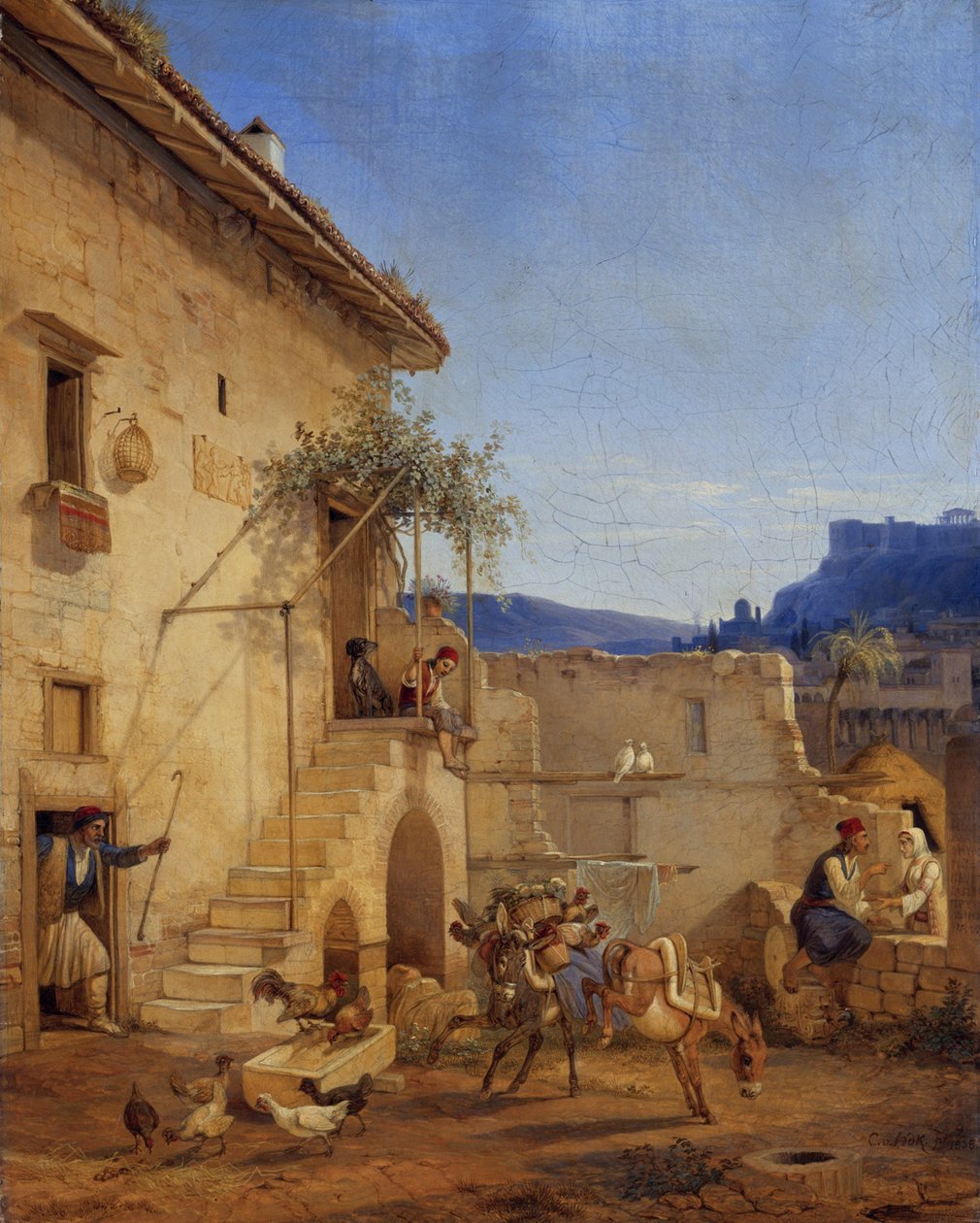 Hus i Aten av Carl Wilhelm Freiherr von Heideck