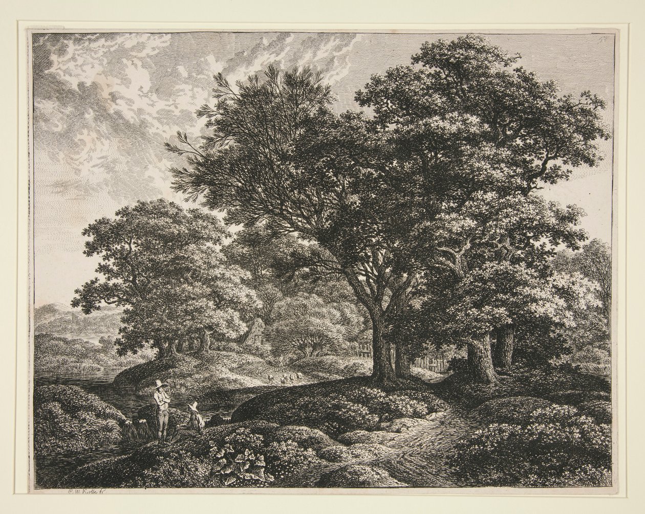 Landskap av Carl Wilhelm Kolbe the elder