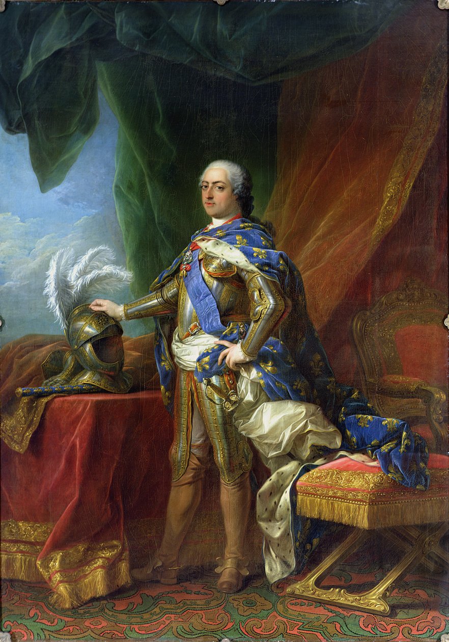 Ludvig XV (1715-74) kung av Frankrike och Navarra, 1750 av Carle van Loo
