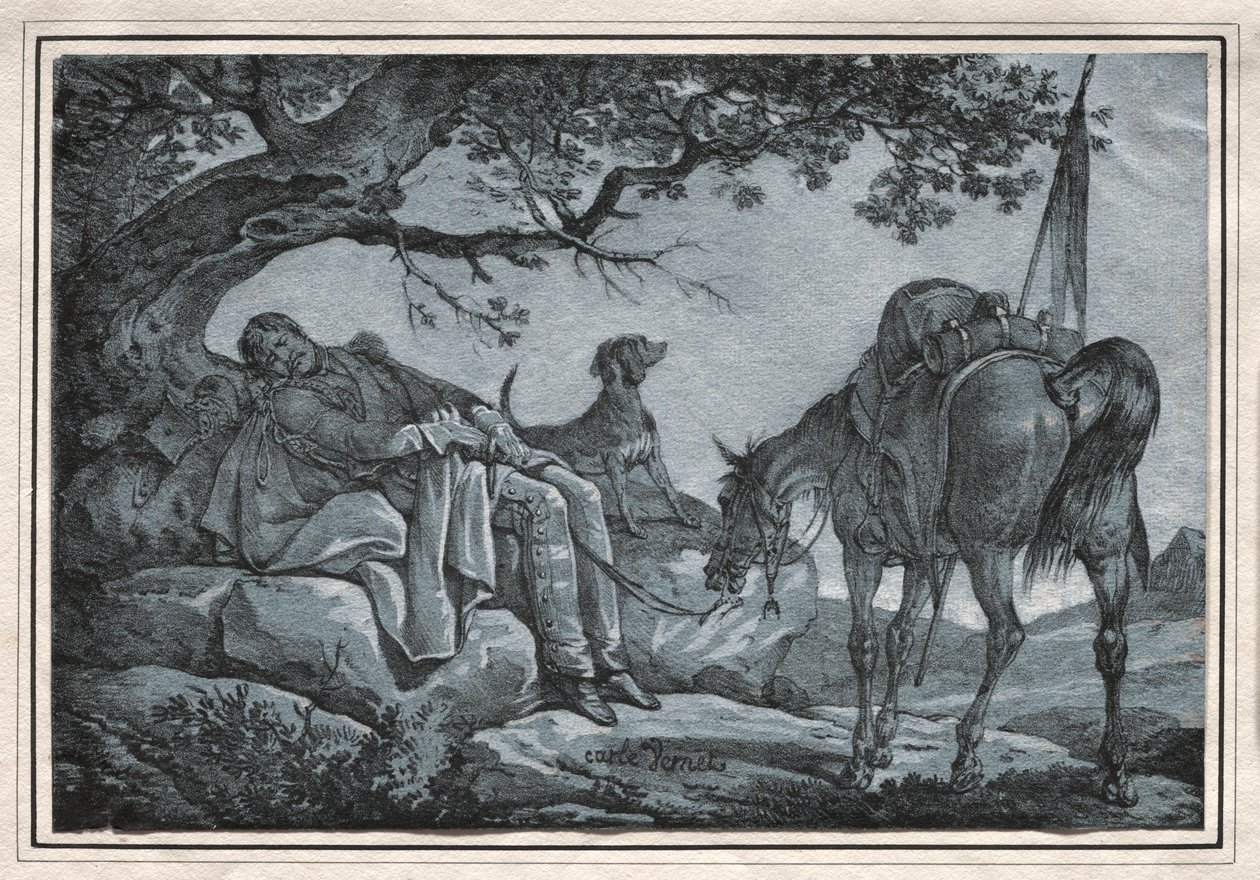Den sovande soldaten av Carle Vernet