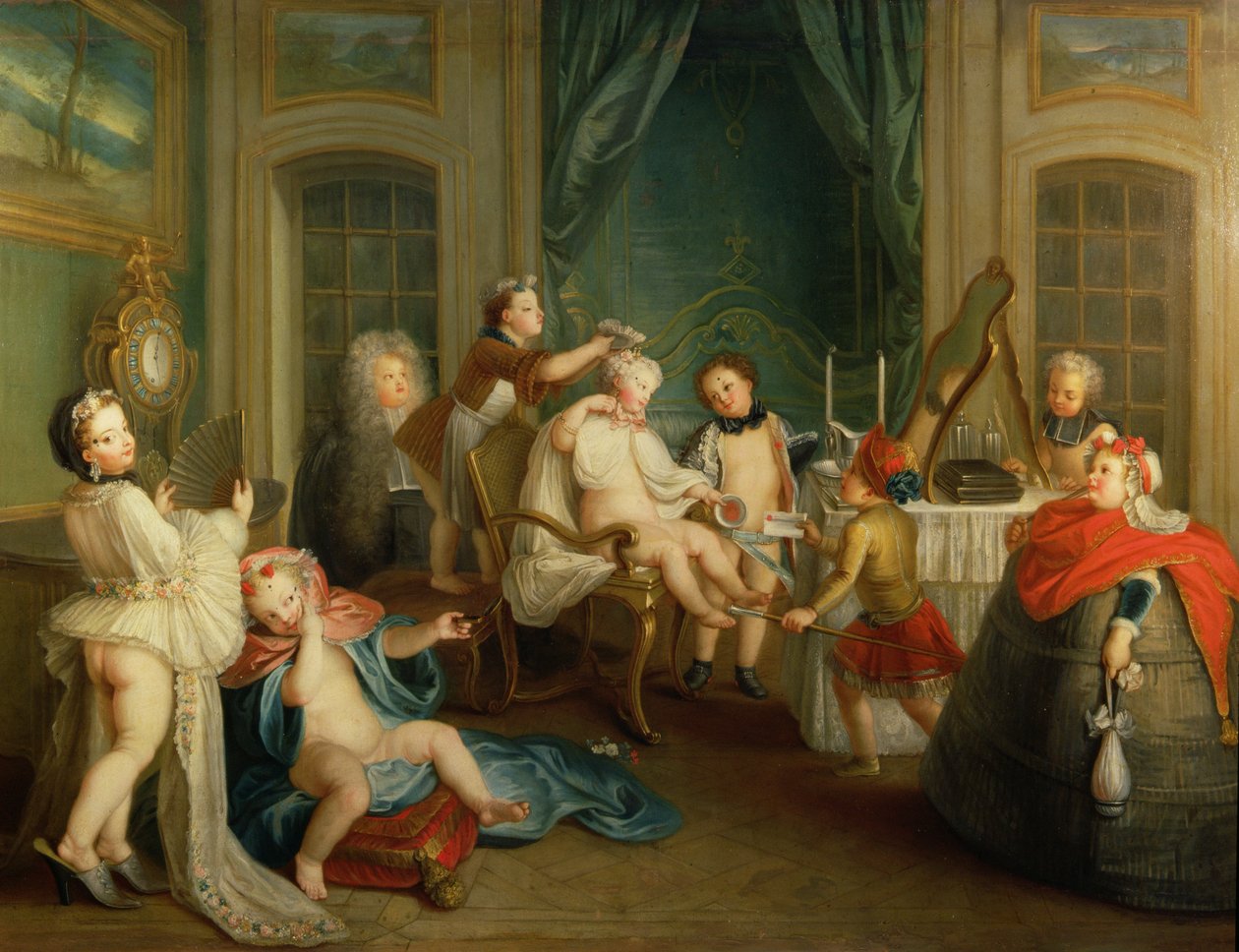 Boudoir interiör av Carle van Loo