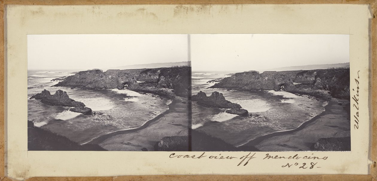 (Coast View utanför Mendocino) av Carleton E. Watkins