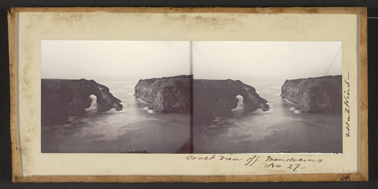 Coast View utanför Mendocino av Carleton E. Watkins