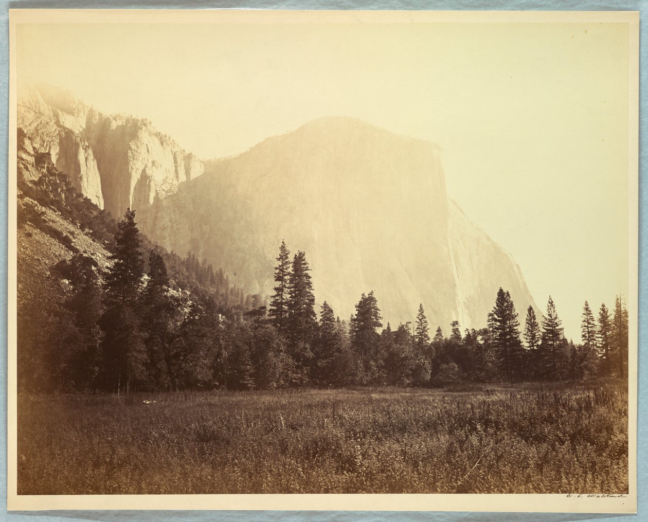El Capitan, Yosemite av Carleton E. Watkins