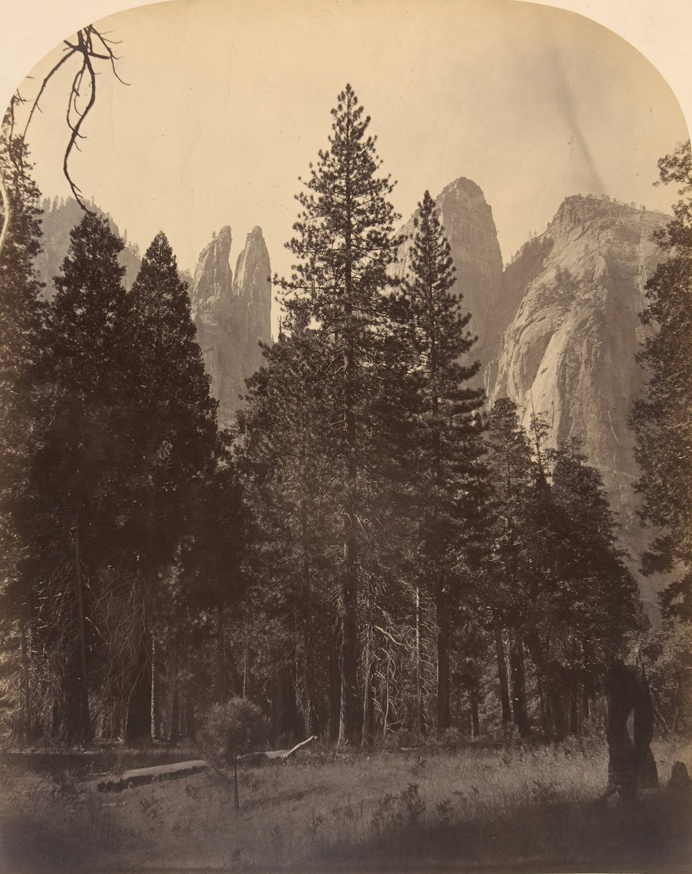 Cathedral Towers, 1861. av Carleton Emmons Watkins