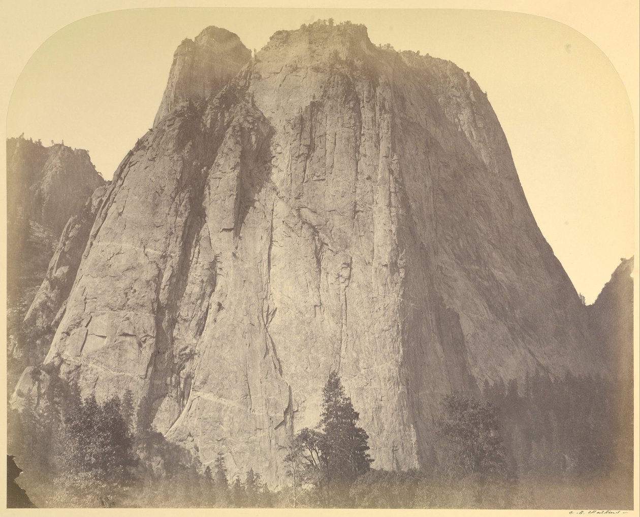 Cathedral Rock-Yosemite, nr 20 av Carleton Watkins