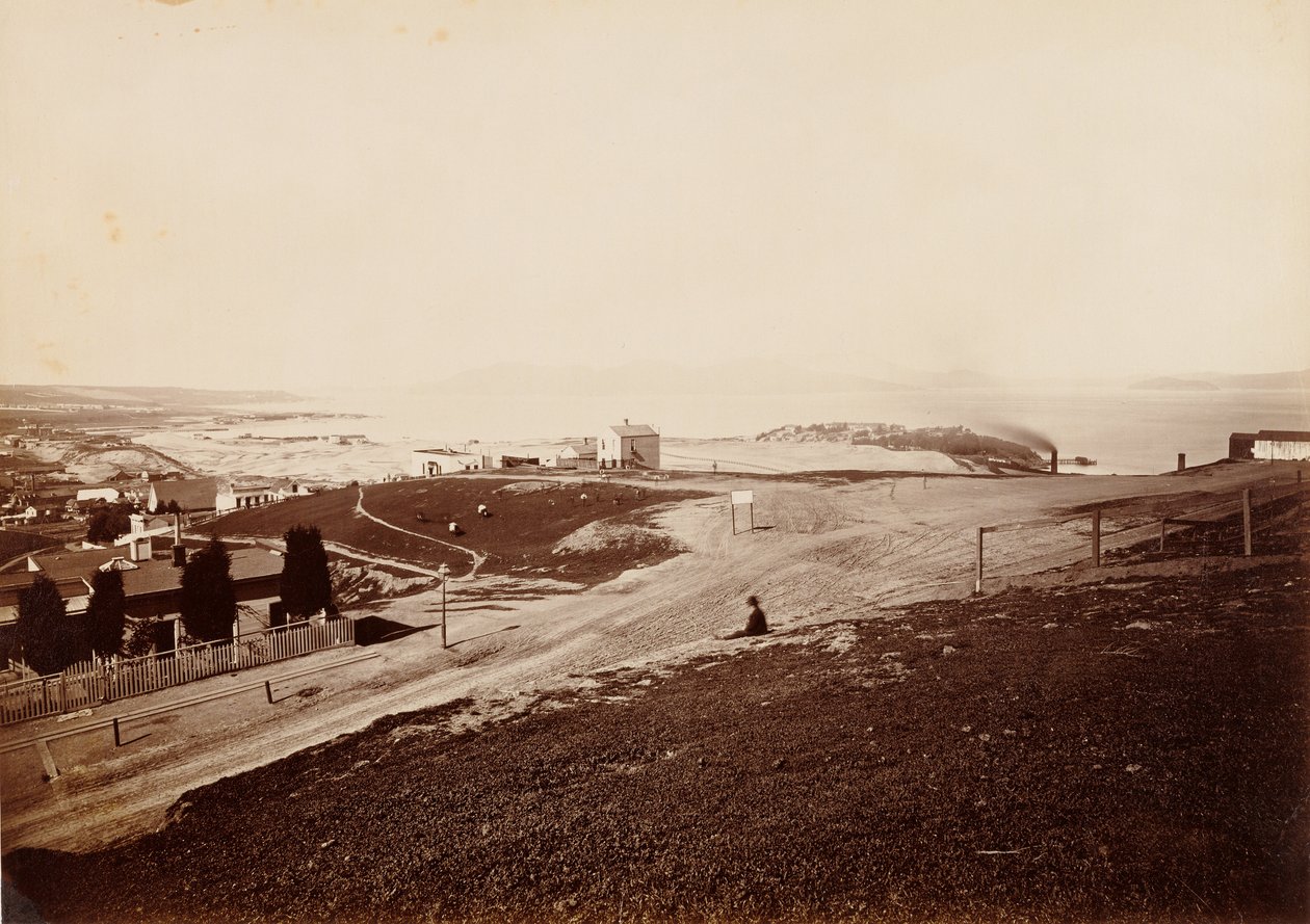 Golden Gate från Russian Hill av Carleton Watkins