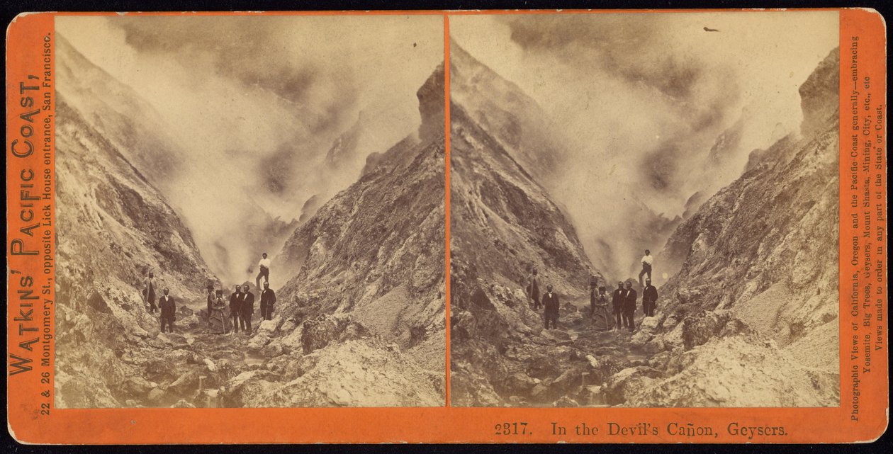 I djävulens kanon, gejsrar av Carleton Watkins