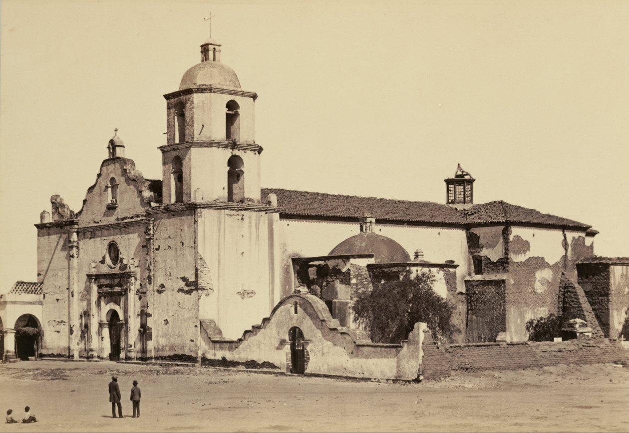 Mission, San Luis Rey de Francia av Carleton Watkins