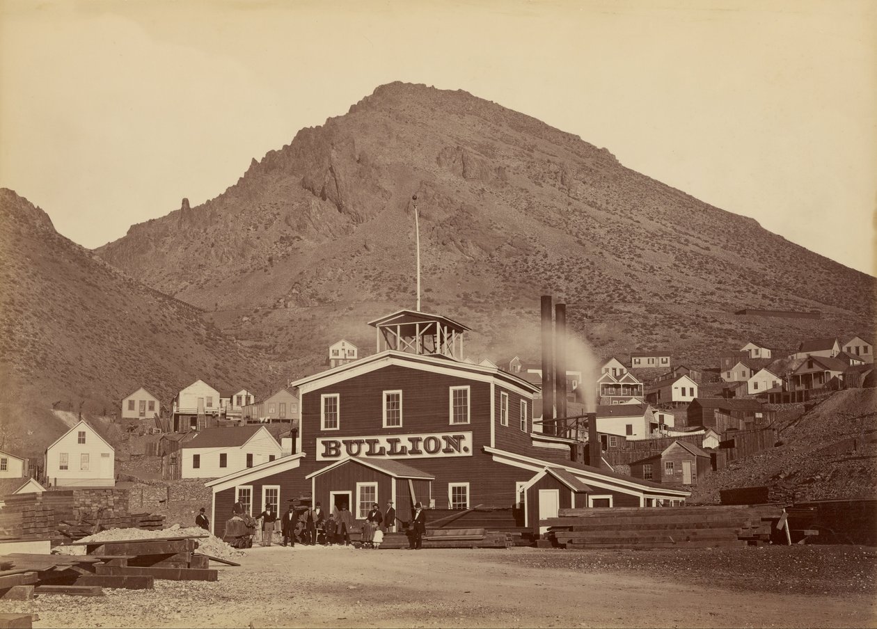 Bullion Mine, Virginia City, Nevada av Carleton Watkins