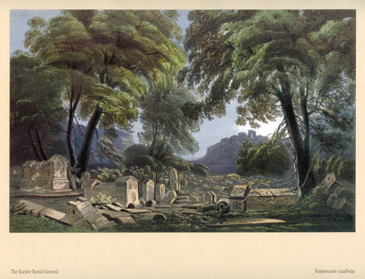 Carlo Bossoli. Kararay Cemetery av Carlo Bossoli