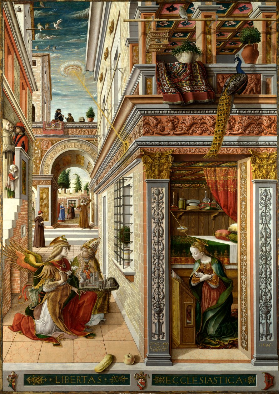 Meddelande med S: t Emidius av Carlo Crivelli