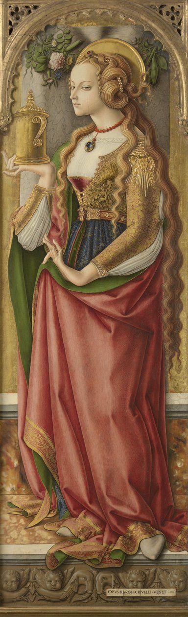 Maria Magdalena, ca 1480 (tempera på panel) av Carlo Crivelli
