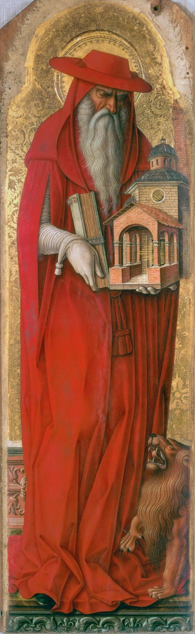 St. Jerome, ca 1476 (tempera på panel) av Carlo Crivelli