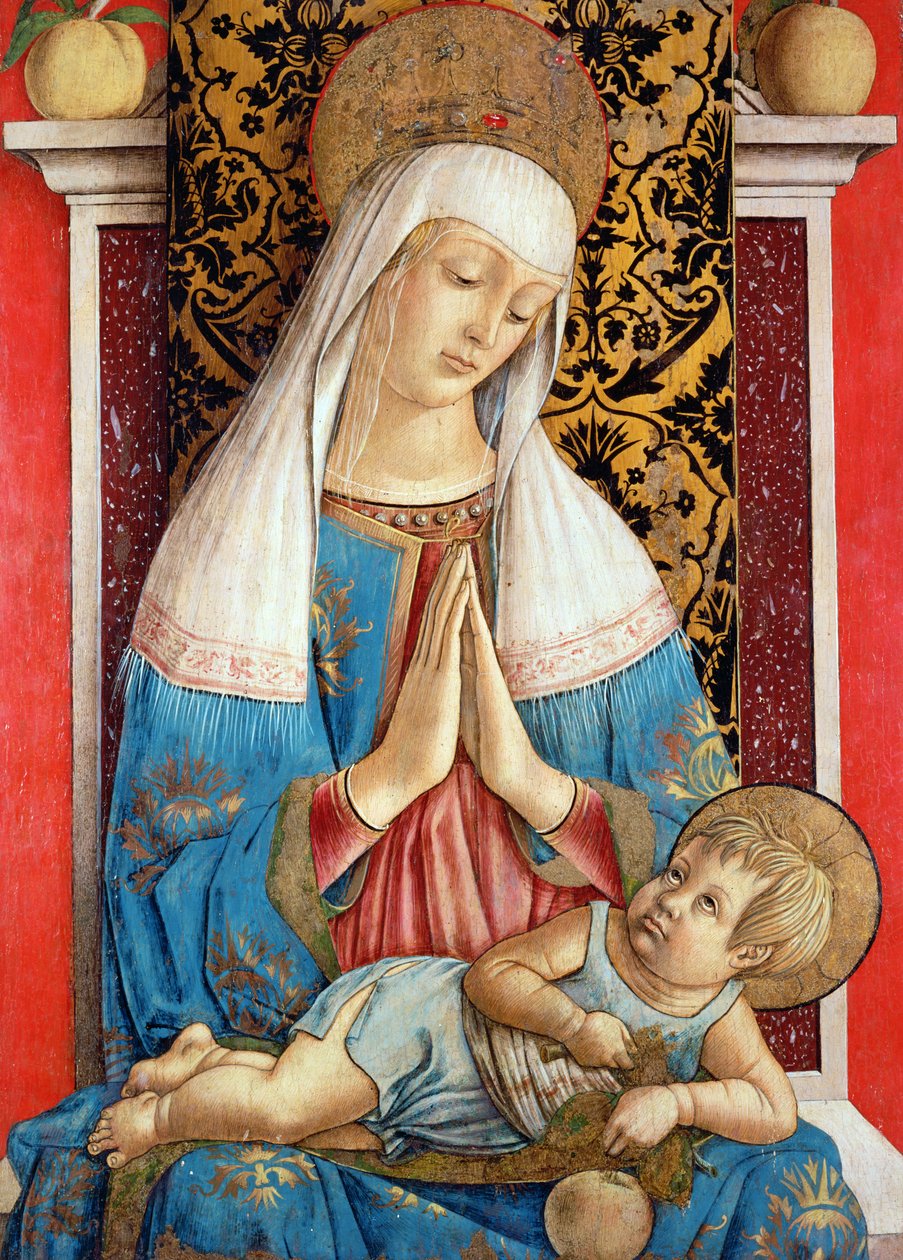 The Madonna av Poggio Brette (tempera på panel) av Carlo Crivelli