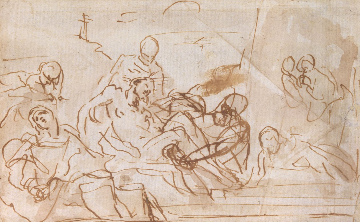 Entombment of Christ av Carlo Maratta or Maratti