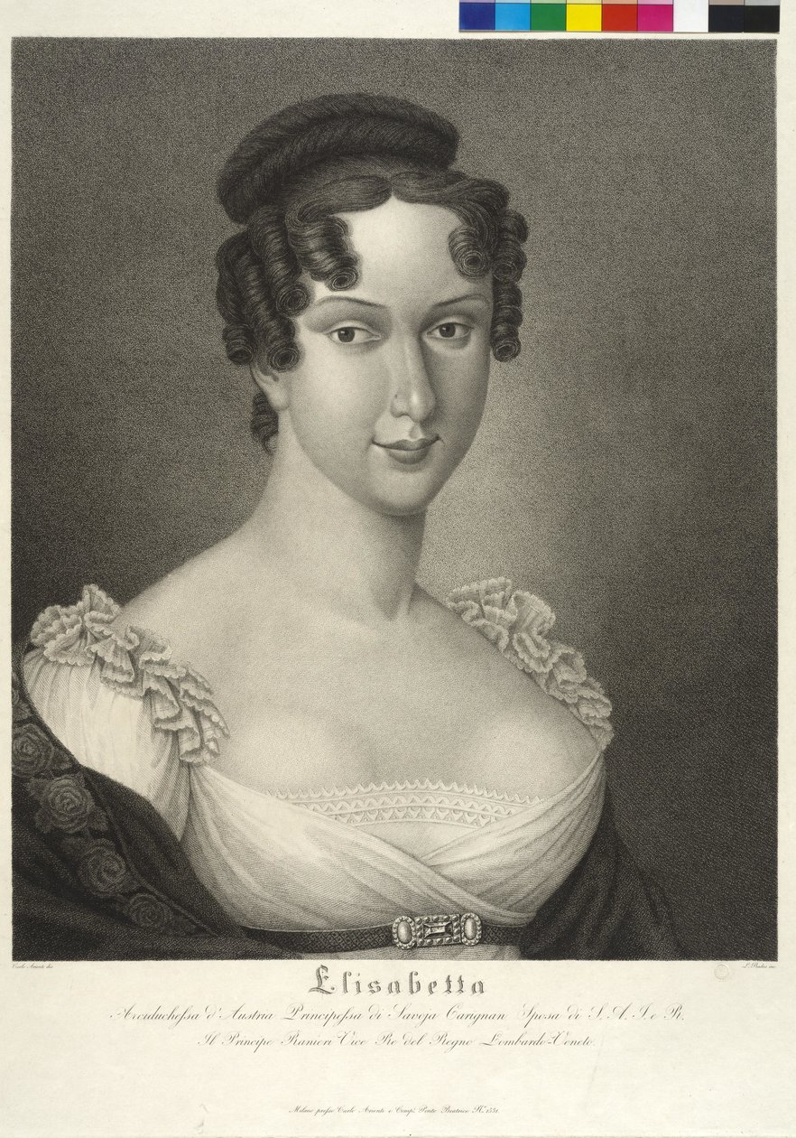 Prinsessa av Savoyen Carignan Elisabeth av Carlo Arienti