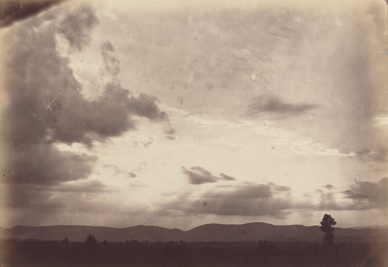 Molnstudie, Roman Campagna,ca. 1860 (foto) av Carlo Baldassare Simelli