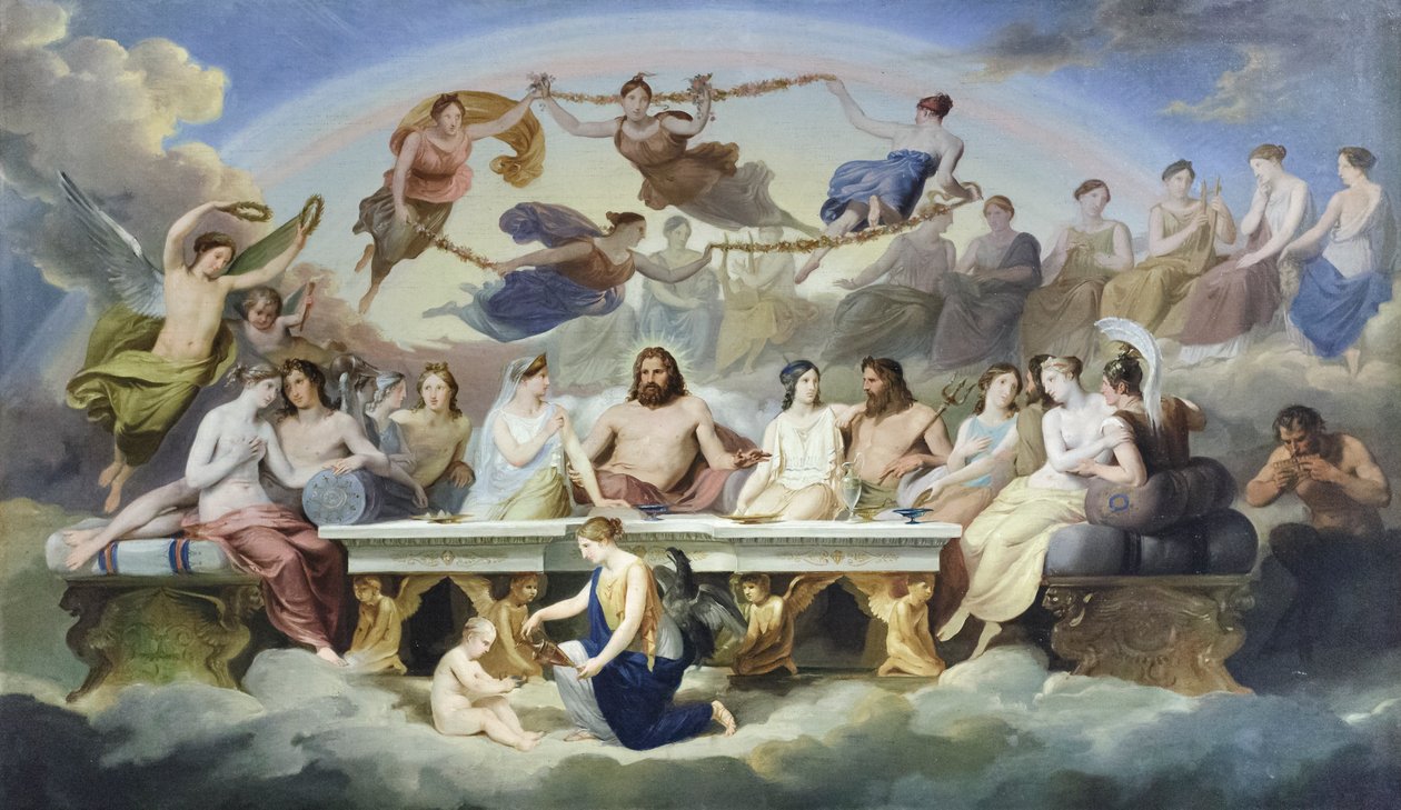 Banquet of the Gods (olja på duk) av Carlo Bellosio