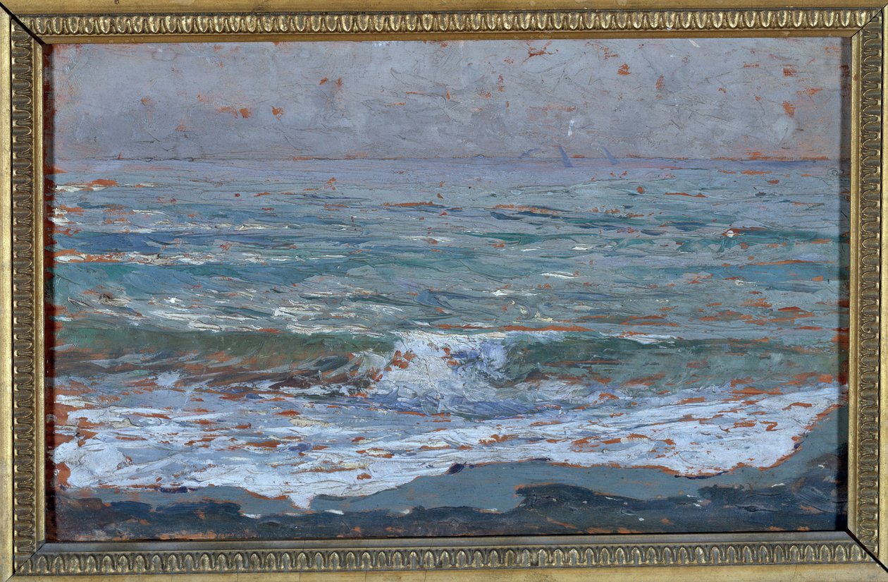 Seascape (olja på duk av Carlo Bixio